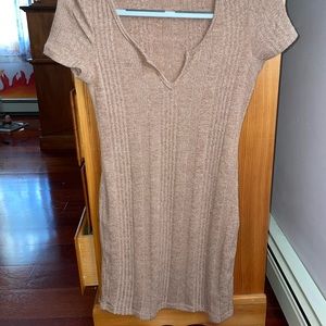 Tan mini dress